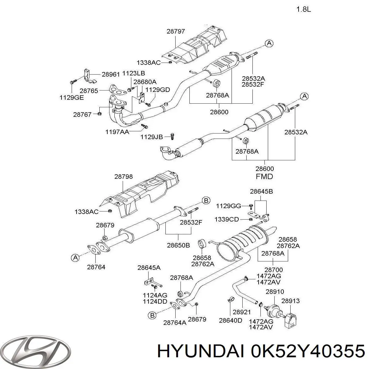 0K52Y40355 Hyundai/Kia 