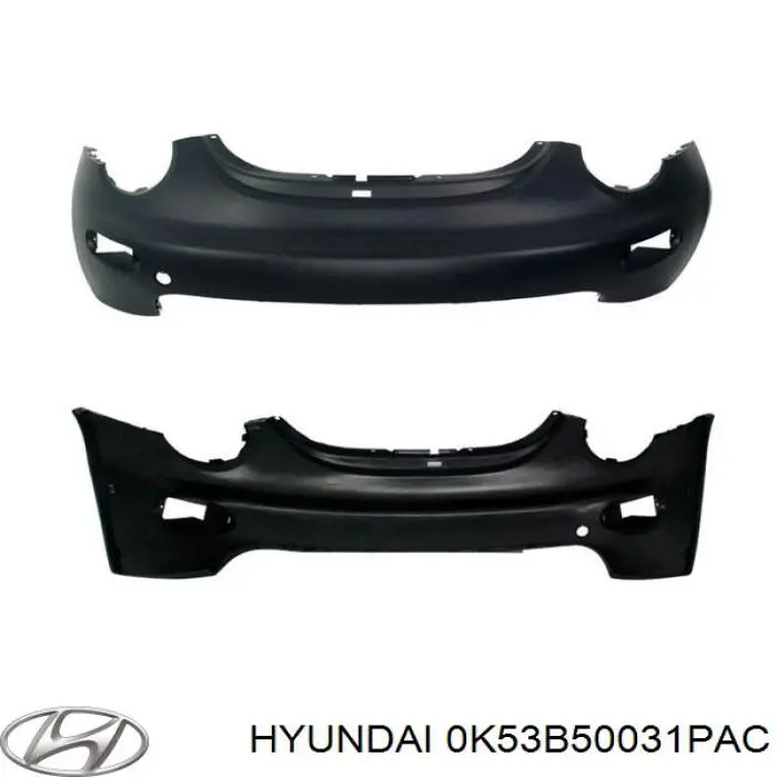 Купить 0K53B50031PAC Hyundai/Kia Буфер (бампер) передний