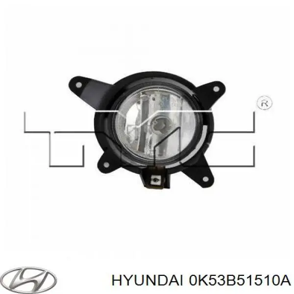 Купить 0K53B51510A Hyundai/Kia Туманка правая