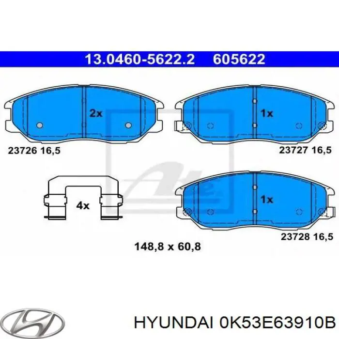  0K53E63910B Hyundai/Kia