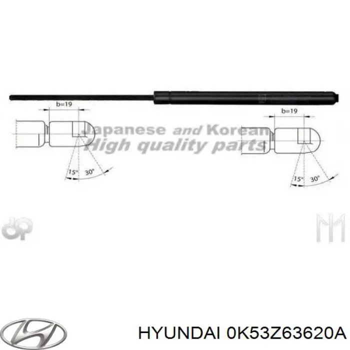 Купить 0K53Z63620A Hyundai/Kia Амортизатор двери багажника