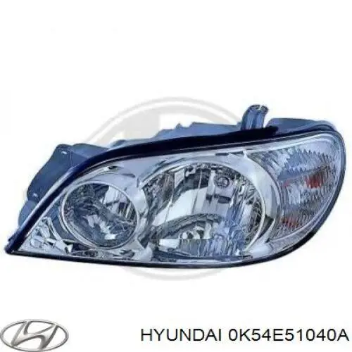 0K54E51040A Hyundai/Kia luz esquerda