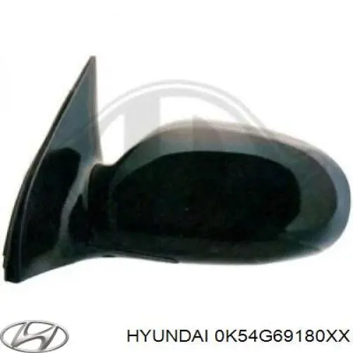 0K54G69180XX Hyundai/Kia Левое боковое зеркало