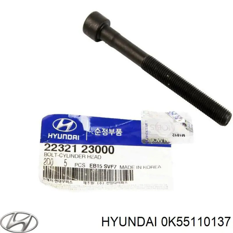 0K55110137 Hyundai/Kia parafuso de cabeça de motor (cbc)