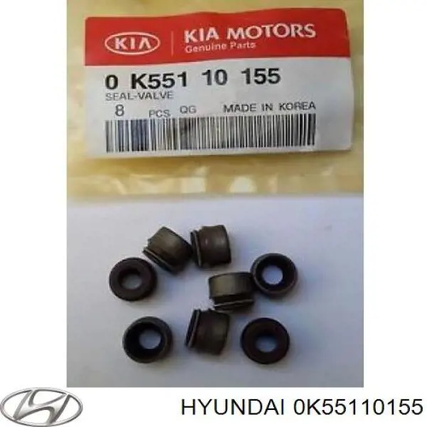 Купить 0K55110155 Hyundai/Kia Сальник клапана (маслосъемный), впуск/выпуск