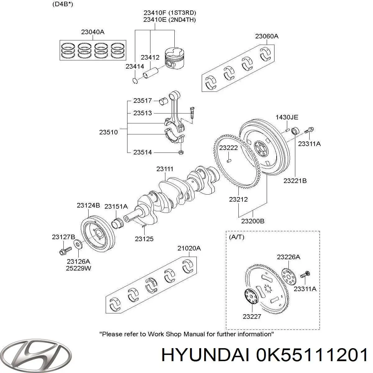  0K55111201A Hyundai/Kia