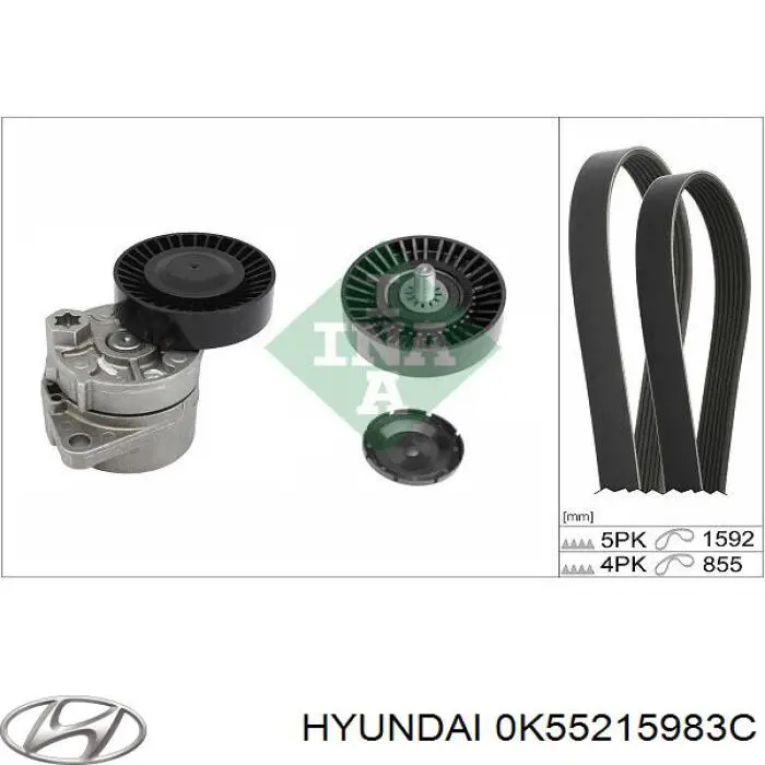 0K55215983C Hyundai/Kia паразитный ролик