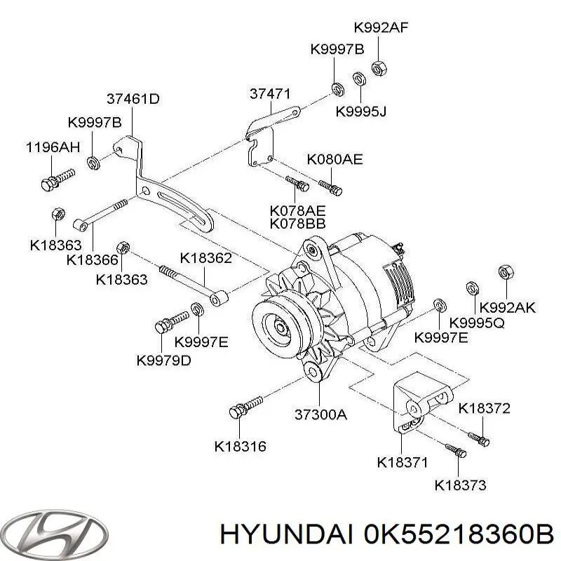 Купить 0K55218360B Hyundai/Kia 