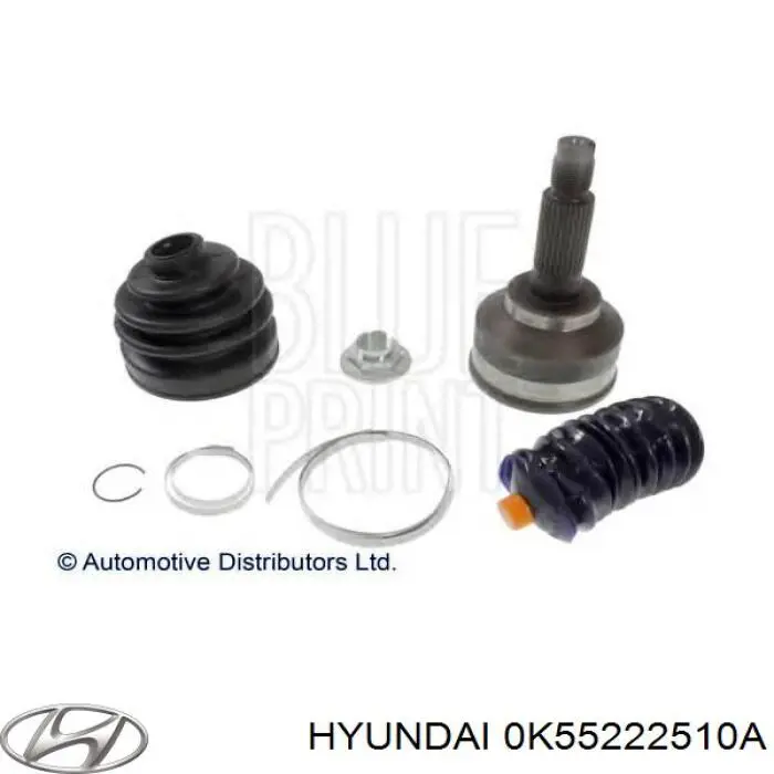 0K55222510A Hyundai/Kia semieixo (acionador dianteiro direito)