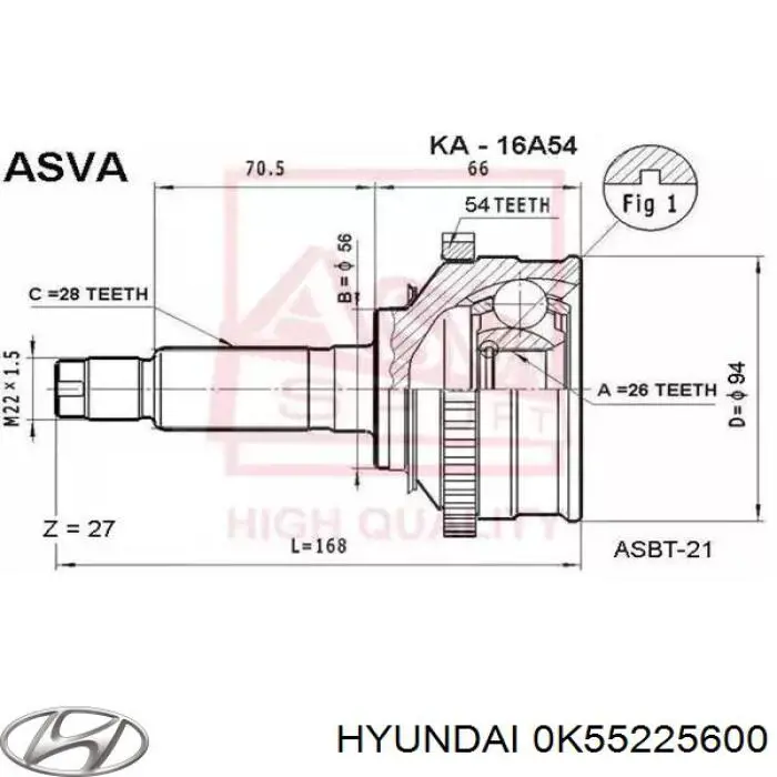  0K55225600A Hyundai/Kia