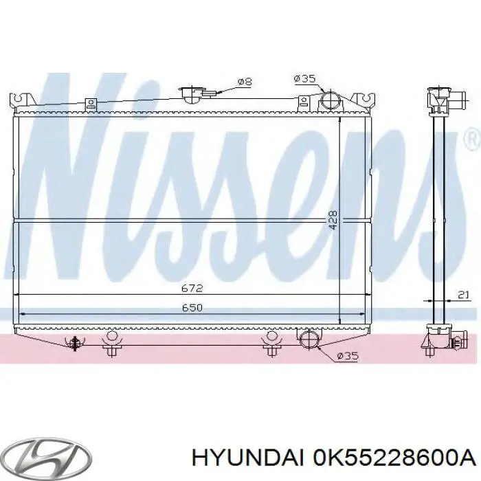  0K55228600A Hyundai/Kia