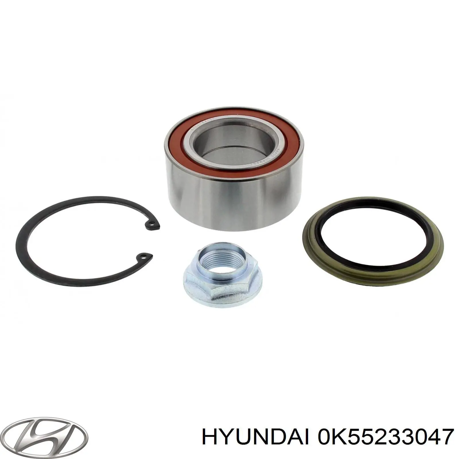 Ступичный подшипник передний Hyundai/Kia 0K55233047