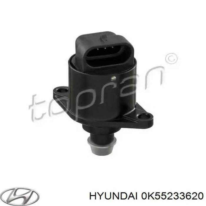 0K55233620 Hyundai/Kia суппорт тормозной передний правый