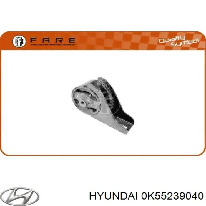 Купить 0K55239040 Hyundai/Kia Гидроопора двигателя задняя