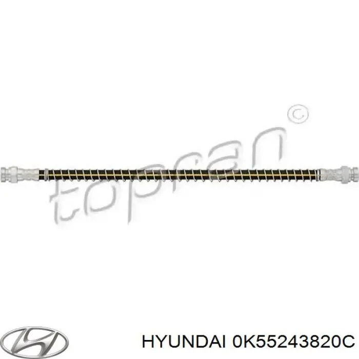 Купить 0K55243820C Hyundai/Kia Задний тормозной шланг