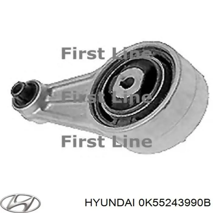 Купить 0K55243990B Hyundai/Kia Шланг тормозной передний левый