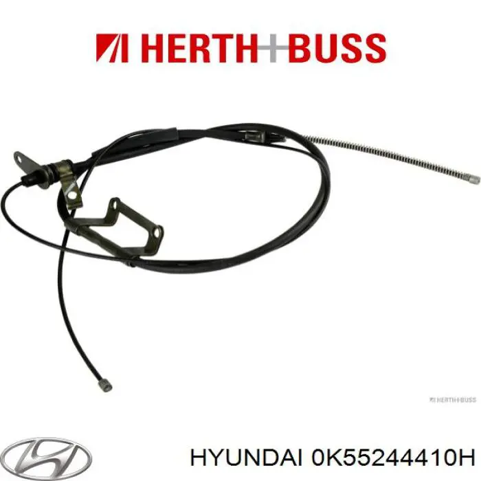 0K55244410J Hyundai/Kia трос ручного тормоза задний правый