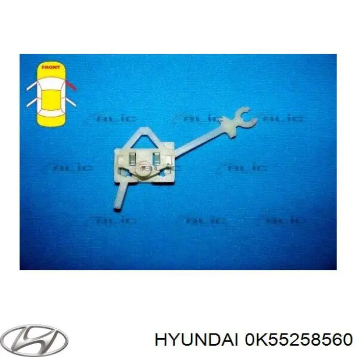 0K55258560A Hyundai/Kia mecanismo de acionamento de vidro da porta dianteira direita