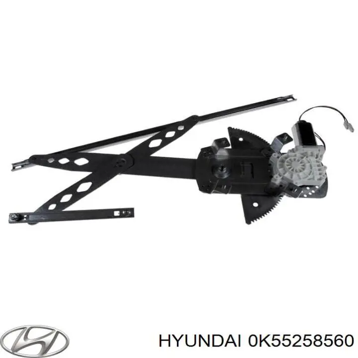 Купить 0K55258560B Hyundai/Kia Стеклоподъемник (механизм перемещения стекла)