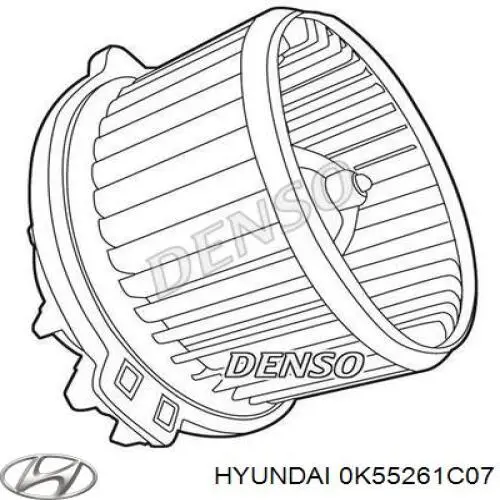 Мотор вентилятора печки (отопителя салона) Hyundai/Kia 0K55261C07 цена, от 54.37 USD