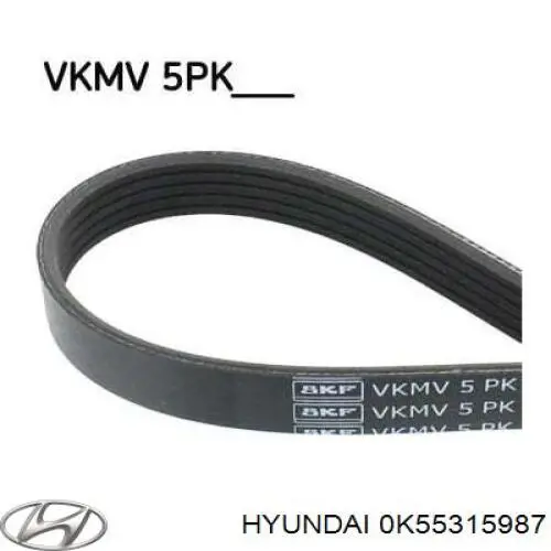 Клиновый ремень Hyundai/Kia 0K55315987 цена, от 13.68 USD