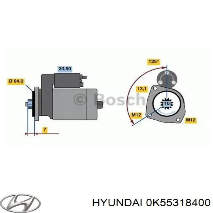 0K55318400 Hyundai/Kia 