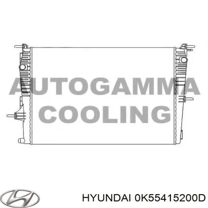 Купить 0K55415200D Hyundai/Kia Радиатор водяной