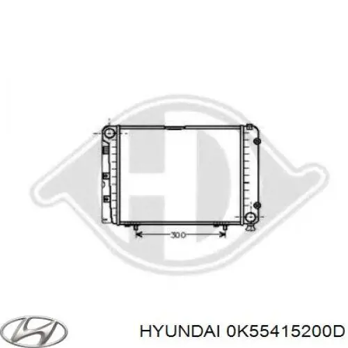 Купить 0K55415200D Hyundai/Kia Радиатор водяной