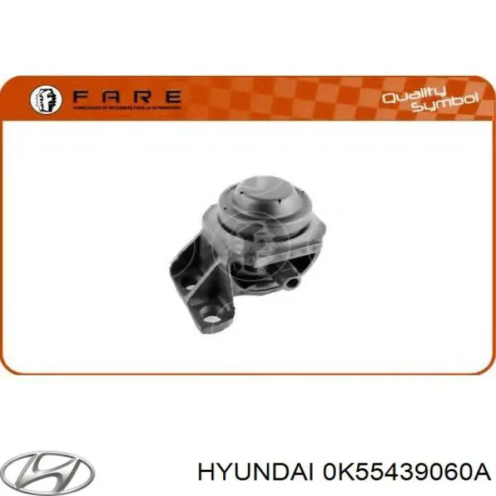 0K55439060A Hyundai/Kia coxim (suporte direito de motor)