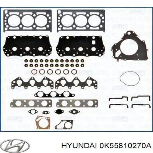 Полный комплект прокладок двигателя Hyundai/Kia 0K55810270A цена, от 212.52 USD