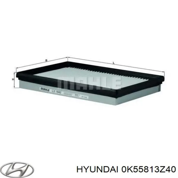 Купить 0K55813Z40 Hyundai/Kia Автомобильный фильтр воздуха