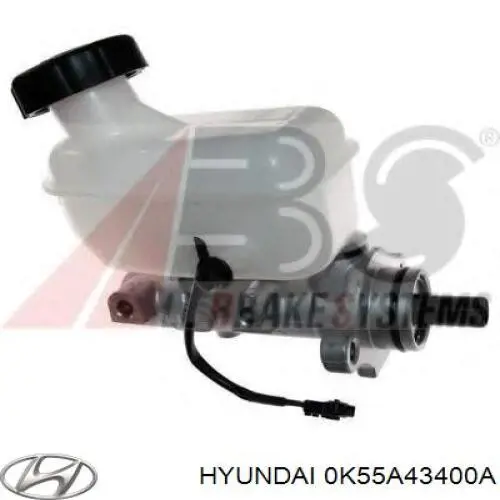 0K55A43400A Hyundai/Kia цилиндр тормозной главный