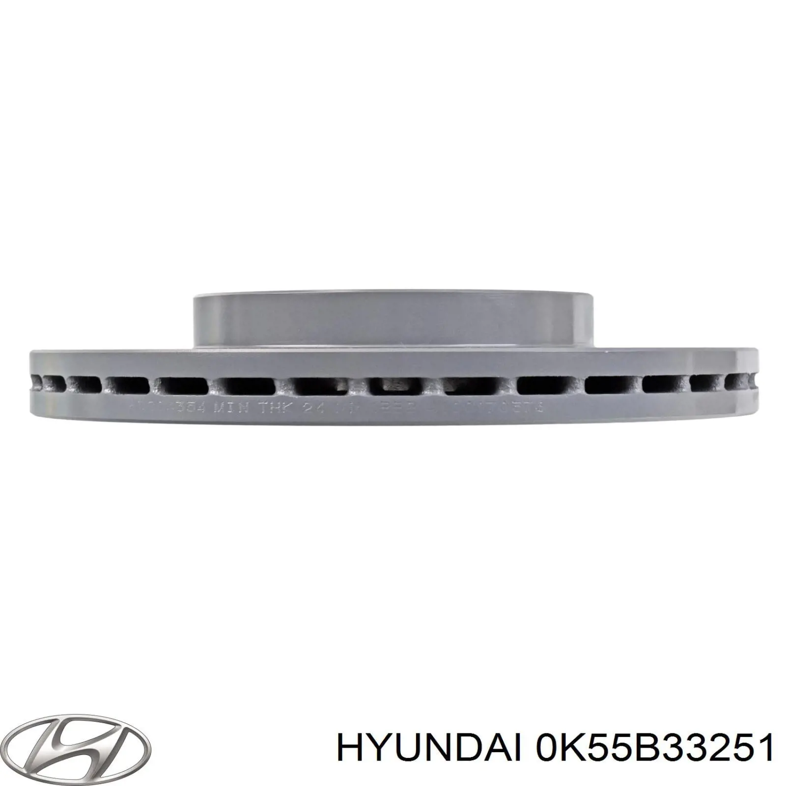 Compre 0K55B33251 Hyundai/Kia Disco do freio dianteiro
