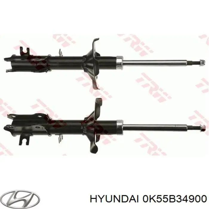 Амортизатор передний левый 0K55B34900 Hyundai/Kia