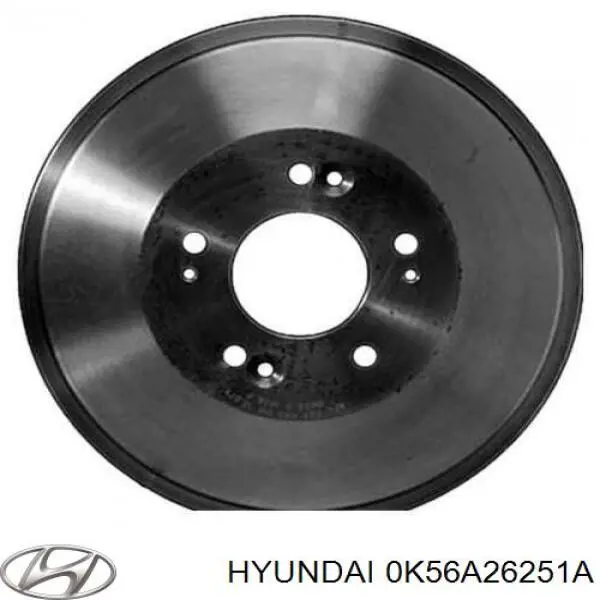 Тормозной барабан 0K56A26251A Hyundai/Kia