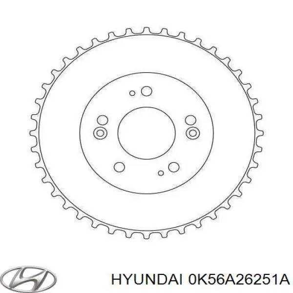Барабан тормозной задний Hyundai/Kia 0K56A26251A цена, от 51.57 USD