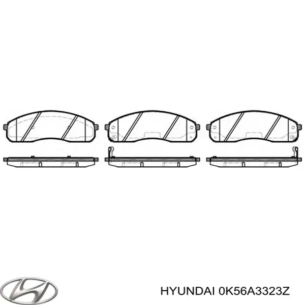 0K56A3323Z Hyundai/Kia Колодки передние
