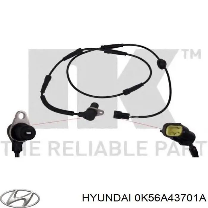 0K56A43701A Hyundai/Kia датчик абс (abs передний)