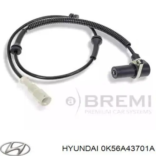 Датчик ABS передний Hyundai/Kia 0K56A43701A