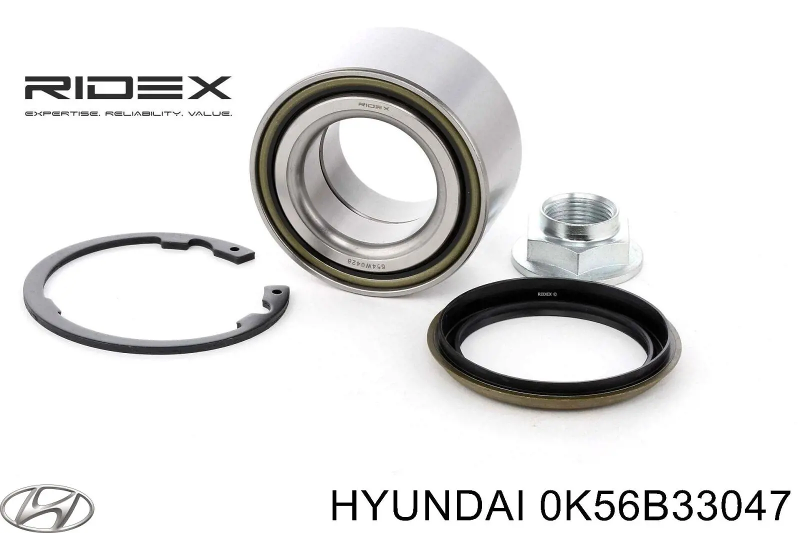 Ступичный подшипник передний Hyundai/Kia 0K56B33047