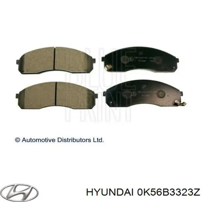 Передние тормозные колодки 0K56B3323Z Hyundai/Kia