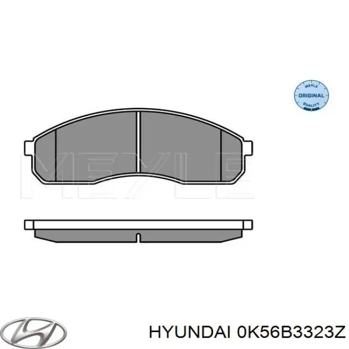 Колодки Hyundai/Kia 0K56B3323Z цена, от 22.65 USD