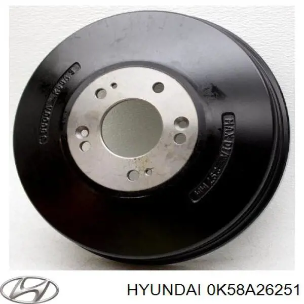 0K58A26251 Hyundai/Kia барабан тормозной задний