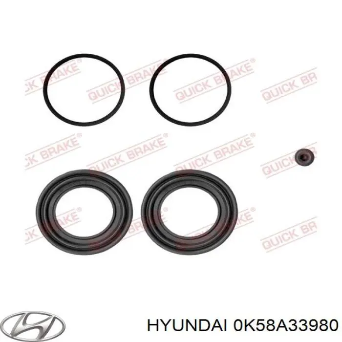 Суппорт тормозной передний правый Hyundai/Kia 0K58A33980