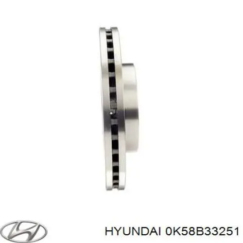 Купить 0K58B33251 Hyundai/Kia Ротор тормозной