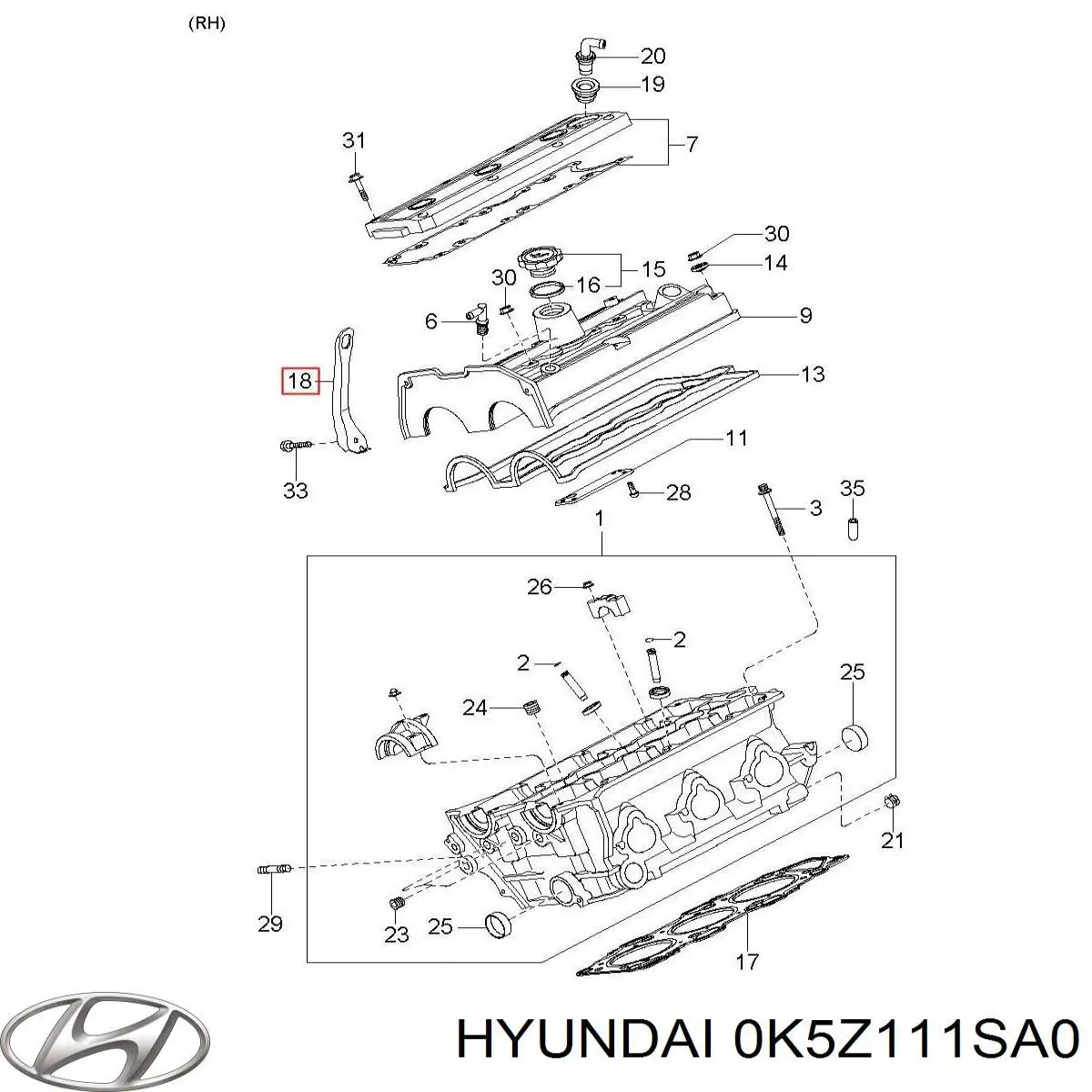 0K5Z111SA0 Hyundai/Kia 