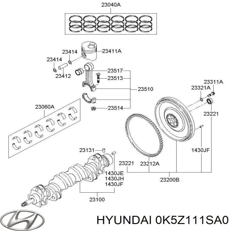 Купить 0K5Z111SA0 Hyundai/Kia 