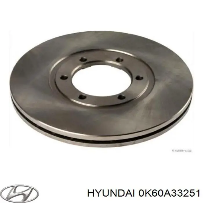 Передние тормозные диски 0K60A33251 Hyundai/Kia