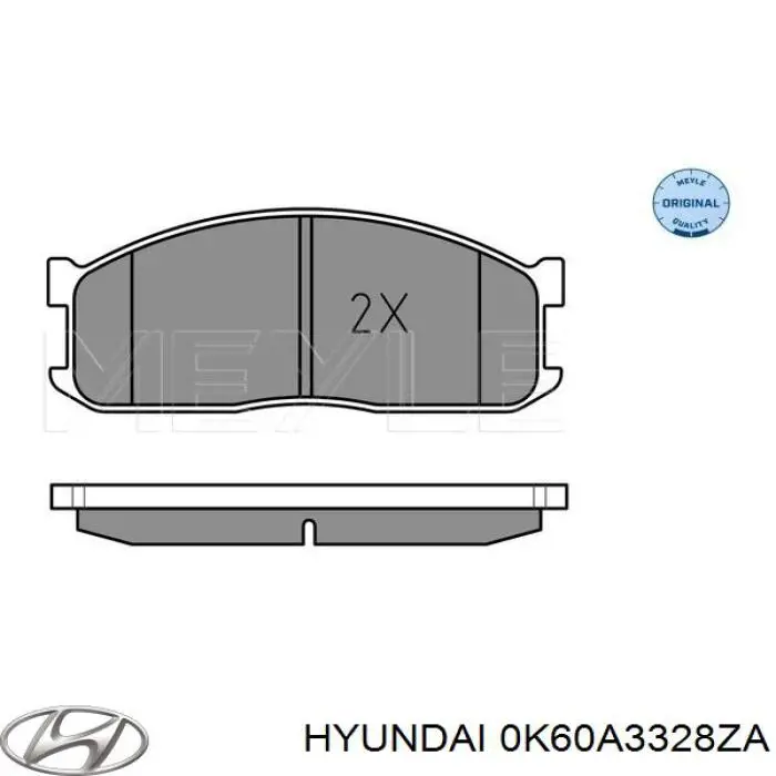 0K60A3328ZA Hyundai/Kia Колодки передние