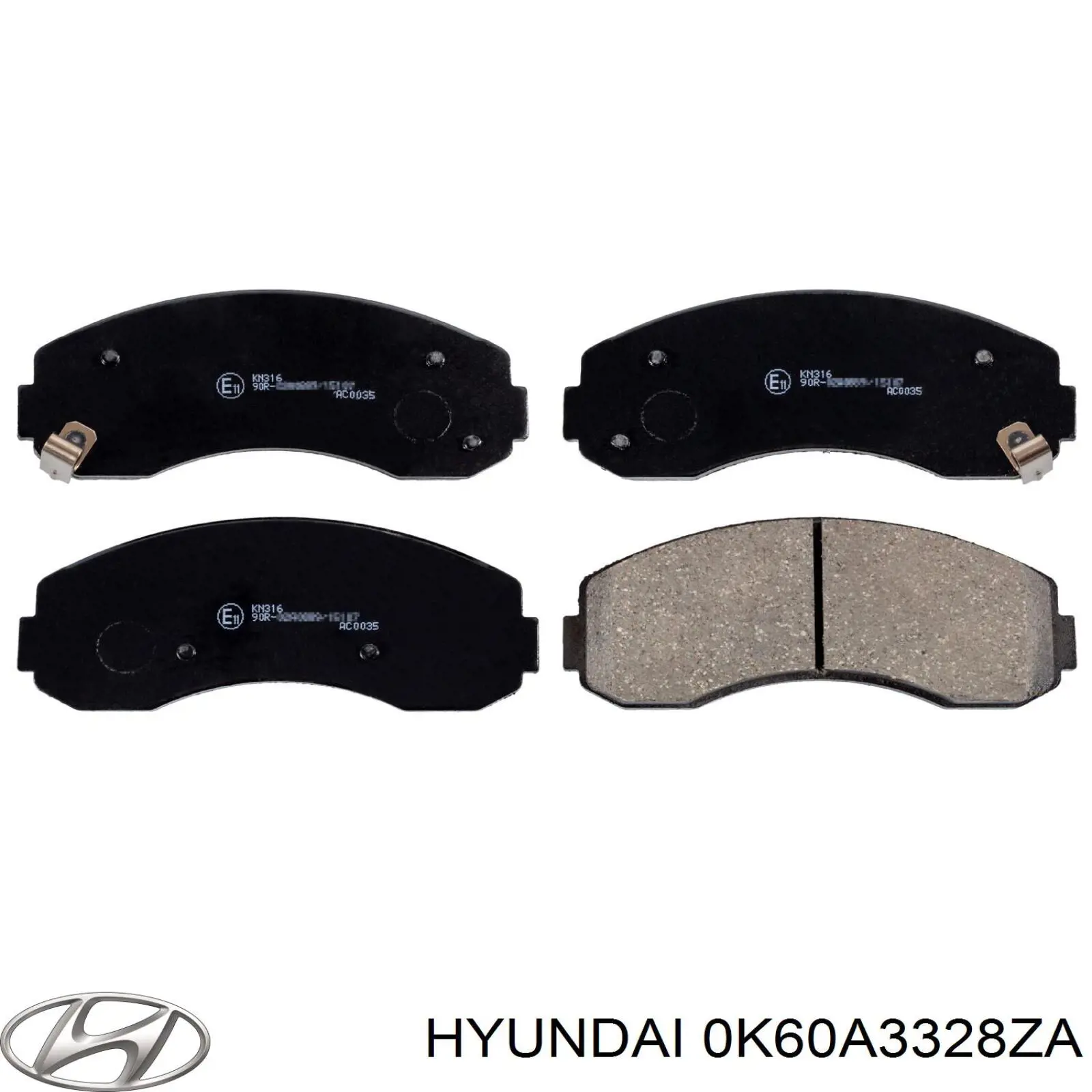Купить 0K60A3328ZA Hyundai/Kia Колодки тормозные